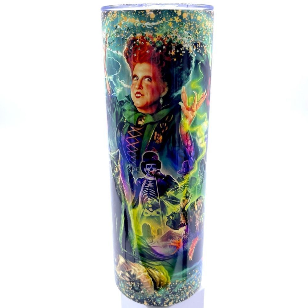NEW HOCUS POCUS 2 Custom insulated hot and cold 20 oz metal tumbler Mug Cup